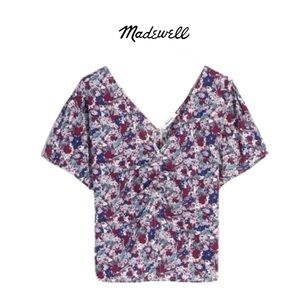 NWT Madewell Puff-Sleeve Top in Liberty Floral